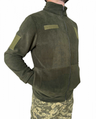 Тактична фліска ЗСУ військова кофта армійська флісова олива чоловіча L (50) - зображення 3