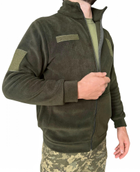 Тактична фліска ЗСУ військова кофта армійська флісова олива чоловіча XL (52) - зображення 6