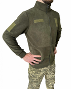 Тактична фліска ЗСУ військова кофта армійська флісова олива чоловіча XL (52) - зображення 7
