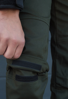 Утеплённые тактические штаны на флисе L хаки - изображение 6