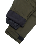 Утеплённые тактические штаны на флисе S хаки - изображение 9