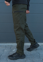 Утеплені тактичні штани на флісі XS хакі - зображення 3