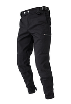 Утеплённые тактические штаны на флисе XS черные - изображение 2