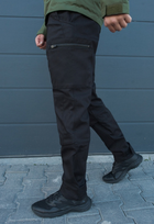 Утеплённые тактические штаны на флисе L черные - изображение 3