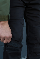 Утеплені тактичні штани на флісі XL чорні - зображення 9