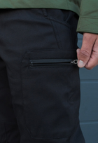Утеплённые тактические штаны на флисе S черные - изображение 7