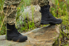 Берцы тактические. Мужские боевые ботинки с водостойкой мебраной Maxsteel Waterproof Black 48 (318мм) чёрные - изображение 7