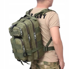 Военно-тактический рюкзак для выживания 35л OLIVE - зображення 4