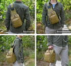 Тактическая сумка Рюкзак на плечо GREEN - изображение 9