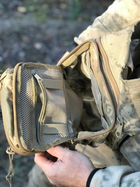 Тактическая сумка Kordura 25л койот камуфляж - изображение 6