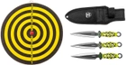 Набір із трьох метальних ножів з мішенню Perfect Point Z Hunter (ZB-155SET) - зображення 2