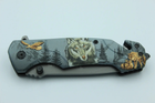 Нож складной Туристический со стеклобоем и стропорезом FA18 Wolf - изображение 6