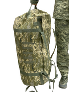 Тактический рюкзак сумка баул ВСУ 100 л пиксель ММ14 Кордура Cordura - изображение 6
