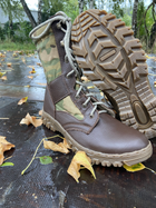 Берці осінні полегшені, взуття для військових KROK BО1, 43 розмір, коричневі, 01.43 - зображення 5