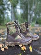Берці осінні полегшені, взуття для військових KROK BО1, 44 розмір, коричневі, 01.44 - зображення 1