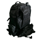 Чоловічий рюкзак тактичний з підсумками "B08 - Чорний" 55л, рюкзак бойовий і туристичний (VS7005340) - изображение 3
