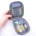 Аптечка сумка органайзер для медикаментов для путешествий для дома 14х11х3 см (473261-Prob) Серая - изображение 3