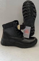 Зимові військові черевики Чорні KH, підошва Antistatic (KH9-SHORT-WT-BL-AS-45) - изображение 1