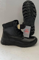 Зимові військові черевики Чорні KH, підошва Antistatic (KH9-SHORT-WT-BL-AS-43) - изображение 1