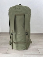Сумка баул-рюкзак 120 л 82*42 см влагозащитный тактический армейский военный Олива - изображение 3