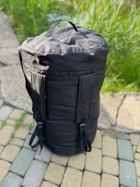 Сумка баул-рюкзак влагозащитный тактический армейский военный 120 л черный - изображение 9