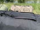 Баул сумка рюкзак туристический 120 л размер 82*42 см чёрный цвет с внутренним прорезиновым шаром чёрный цвет - изображение 5