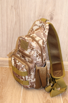 Тактична армійська сумка піксель 6018 на одній лямці MOLLE - изображение 4