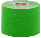 Кинезио тейп в рулоне 5 см х 5 м эластичный пластырь зеленый индивидуальная упаковка - изображение 1