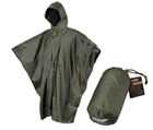 Универсальное влагозащитное пончо дождевик с чехлом Texar Ripstop Olive (135 # 18-POR-RG) TX - изображение 1