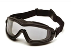 Очки-маска балистическая тактическая защитная для Армии ЗСУ Pyramex очки тактические армейские черный M-1 - изображение 1