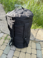 Баул сумка рюкзак туристический 120 л размер 82*42 см чёрный цвет с внутренним прорезиновым шаром чёрный цвет - изображение 10