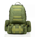 Рюкзак тактический с подсумками Eagle B08 55 литр Green Olive