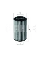 Фільтр масла Knecht OX153/7D MAHLE (OX1537D)