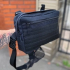 Нагрудная тактическая сумка розгрузка Armour сумка броник вместительная черный цвет - изображение 6