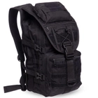 Штурмовой тактический рюкзак армейский военный походный для охоты 23 литра 45 х 32 х 15,5 см SILVER KNIGHT черный АН9900 - изображение 3