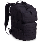 Штурмовой тактический рюкзак армейский военный походный для охоты 25 литров 43 x 25 x 14 см SILVER KNIGHT черный АНLK2021 - изображение 3