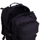 Штурмовой тактический рюкзак армейский военный походный для охоты 25 литров 43 x 25 x 14 см SILVER KNIGHT черный АНLK2021 - изображение 5