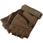 Защитные тактические военные перчатки без пальцев для охоты рыбалки BLACKHAWK оливковые АН4380 размер XL - изображение 6