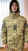 Куртка бушлат зимовий військовий, бушлат зимовий куртка військова піксель ЗСУ, розмір 58, Bounce HS-RD-0058 - зображення 5
