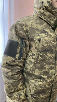 Куртка бушлат зимовий військовий, бушлат зимовий куртка військова піксель ЗСУ, розмір 48, Bounce HS-RD-0048 - зображення 7
