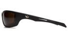 Захисні окуляри Venture Gear Tactical Howitzer Anti-Fog, коричневі в чорній оправі - зображення 4
