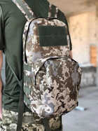 Тактический армейский военный рюкзак ПИКСЕЛЬ 20 л. крепления Molle, водонепроницаемая ткань - изображение 4