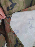 Армейский дождевик-пончо для военных ВСУ универсальный по размеру камуфляжного цвета 2724 - изображение 8