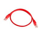 Патч-корд литий RITAR, UTP, RJ45, Cat.5e, 1m, червоний, Cu (мідь)