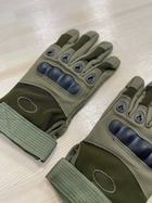 Тактичні рукавички, захисні, військові рукавички L Олива - зображення 3