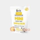 Сухой корм для взрослых собак миниатюрных пород Brit Care Mini Grain Free Hair & Skin