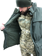 Тактична куртка хакі зсу чоловіча, зимова утеплена з капюшоном Розмір 48-50 зріст 167-179 - зображення 5