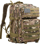 Багатофункціональний тактичний рюкзак для військових, кольору -мультикам 45л - изображение 2