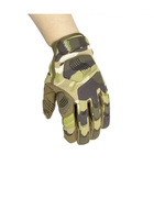 Рукавички тактичні військові-армійські PROTECTOR із захистом кісточок кулака дихаючі, бойові XL Multicam BMCP39770-2 - зображення 4