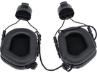 Активні стрілецькі тактичні навушники Opsmen Earmor M31H Чорні з кріпленням на каску шолом ТОР-Д, FAST, ACH, MICH (рейки ARC) (127730) - зображення 7
